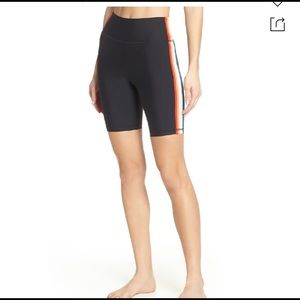 Spiritual gangster black bike shorts